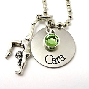 Gymnastics Necklace • Gymnastics Gifts • Gymnastic Jewelry • Girl Gift • Gymnast Jewelry • Personalized Gymnastics gift - Gift for Her