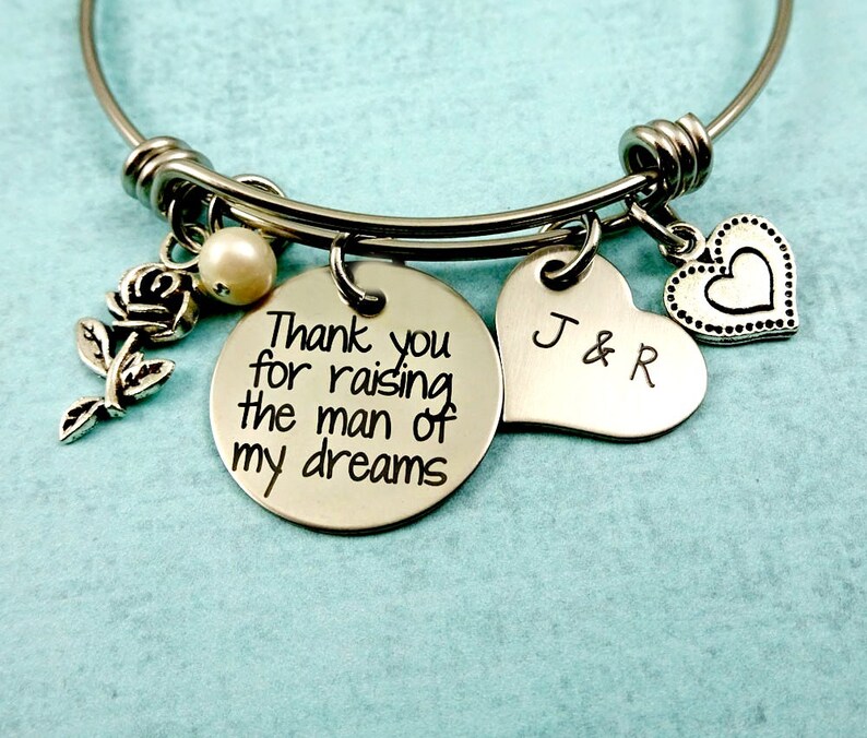 Motherinlaw Bracelet thank You for Raising the Man of My Etsy