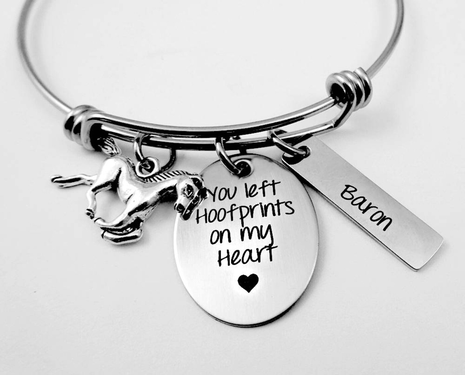 Horse Remembrance You Left Hoofprints on My Heart Horse Etsy