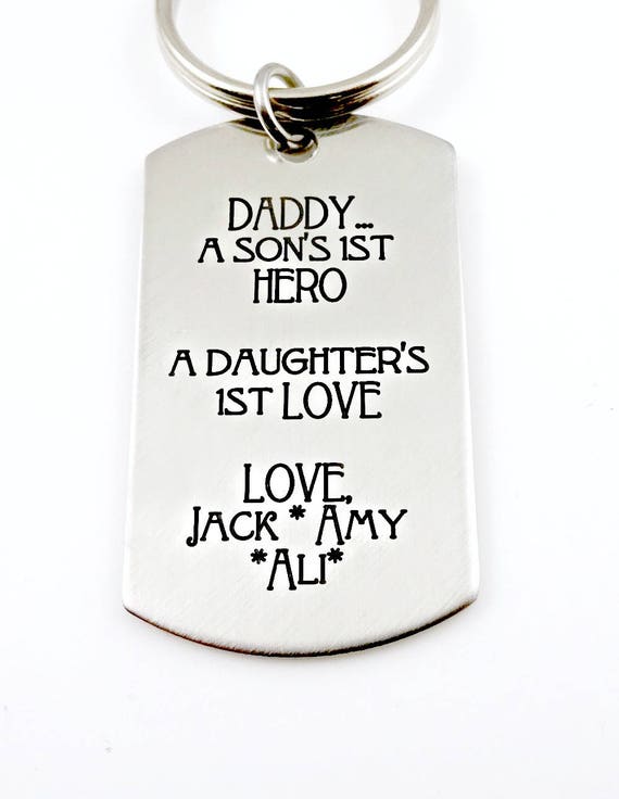 daddy a daughter's first love keyring