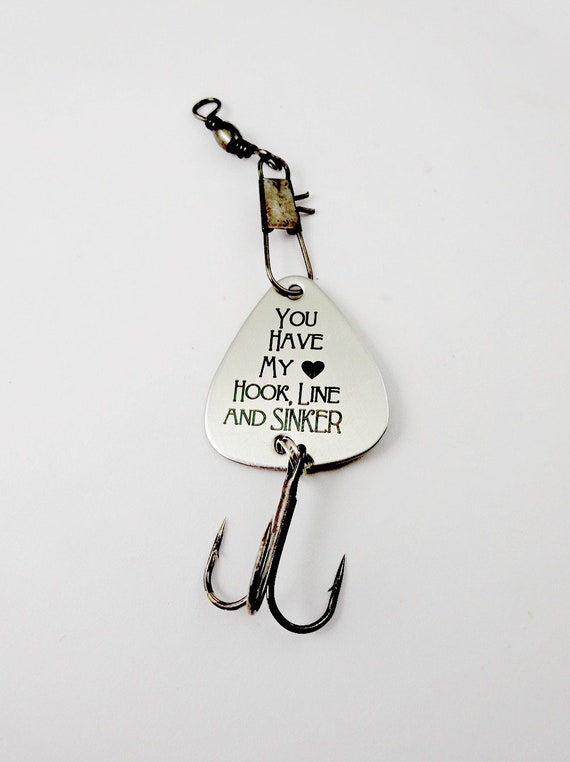 You Have My Heart Hook Line & Sinker Engraved Fishing Lure