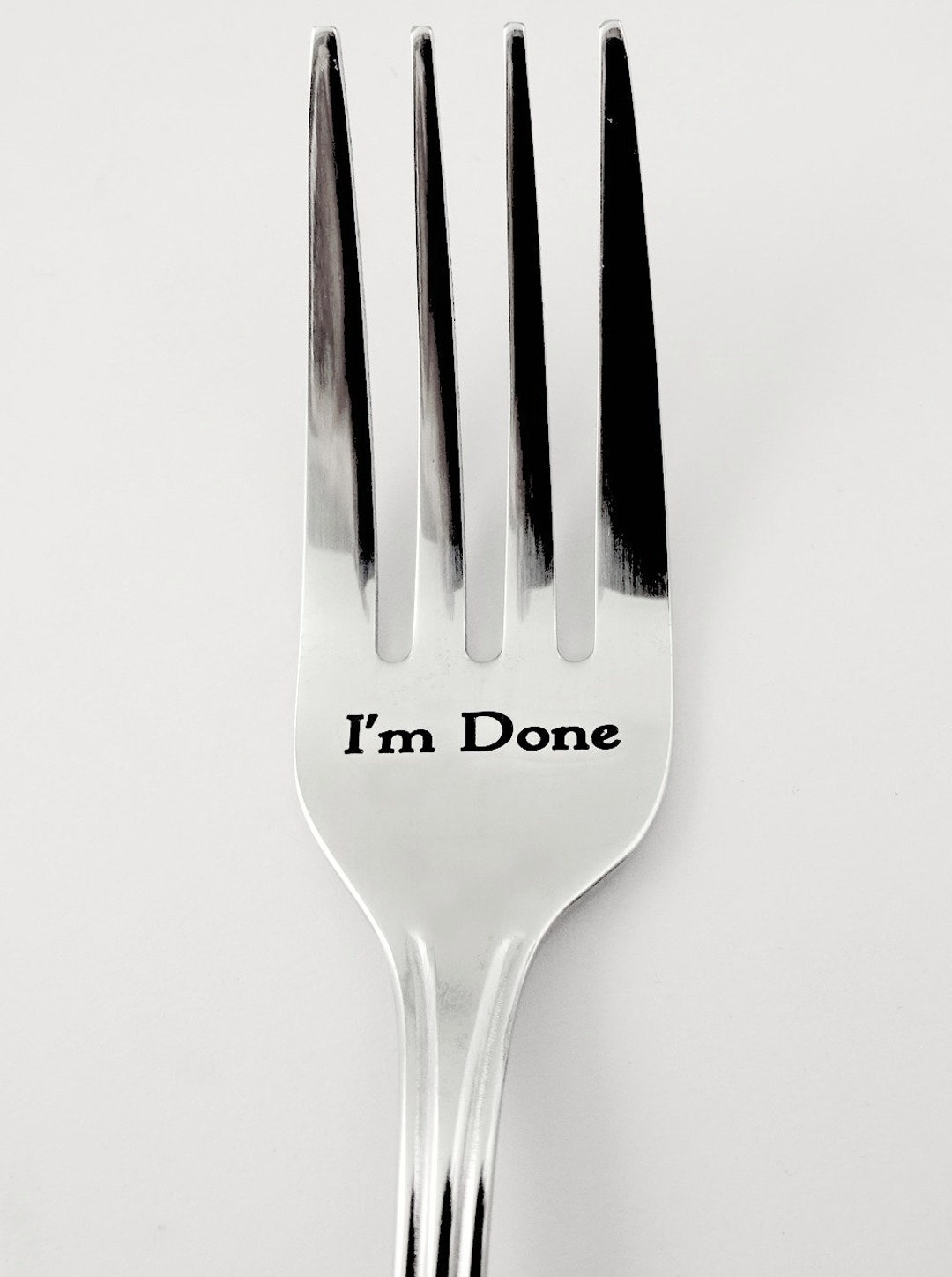 Retirement Graduation Gift, I'm Done Stick A Fork in Me, Engraved
