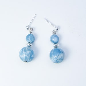 Cynthia Lynn &quot;BLUE HEAVEN&quot; Sterling Silver Blue Larimar Quartz Drop Earrings