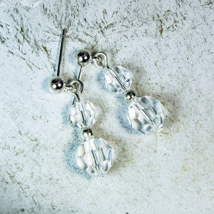 Cynthia Lynn &quot;CELEBRATE&quot; Swarovski Crystal April Silver Birthstone Earrings