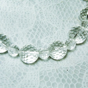 Cynthia Lynn &quot;CRYSTAL CLEAR&quot; Multi-Faceted Quartz Crystal April Birthstone Stretch Bracelet