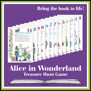 Alice in Wonderland Treasure Hunt Game