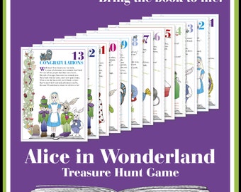 Alice in Wonderland Treasure Hunt Game