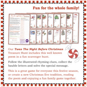 Twas the Night Before Christmas Treasure Hunt Game | Etsy