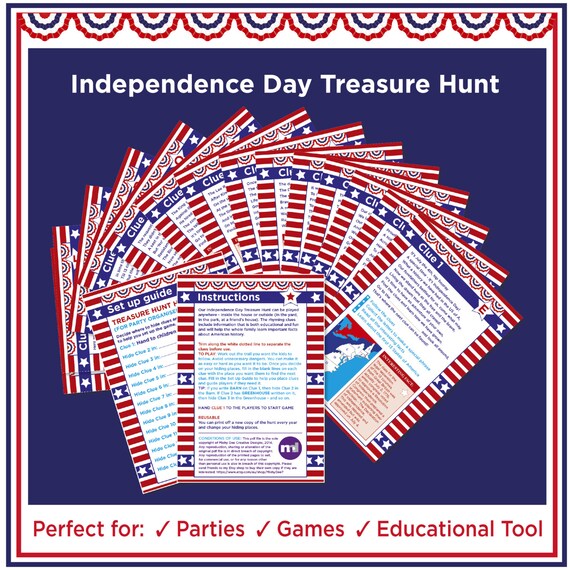 American Independence Day Treasure Hunt Game