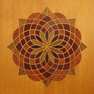Wood Laser Marquetry Inlay wood puzzle DIY Wood Craft Kit- Bartledanian 104K - Wall Art- Home Decor