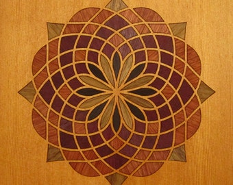 Wood Laser Marquetry Inlay wood puzzle DIY Wood Craft Kit- Bartledanian 104K - Wall Art- Home Decor