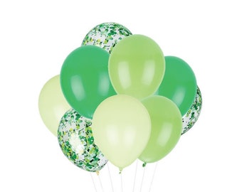 Key Lime Pie Balloons (12 Balloons) - Handmade with Happiness® in the USA - Green Balloons - Green Birthday Party - 11 inch balloons