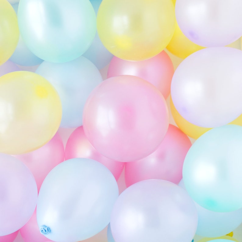 Pastel Ice Cream Mini Balloons, Ice Crema and Donut party decorations, Cupcake Mini Balloons image 1