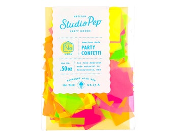 Neon Confetti, 80s party decorations, Black Light Party