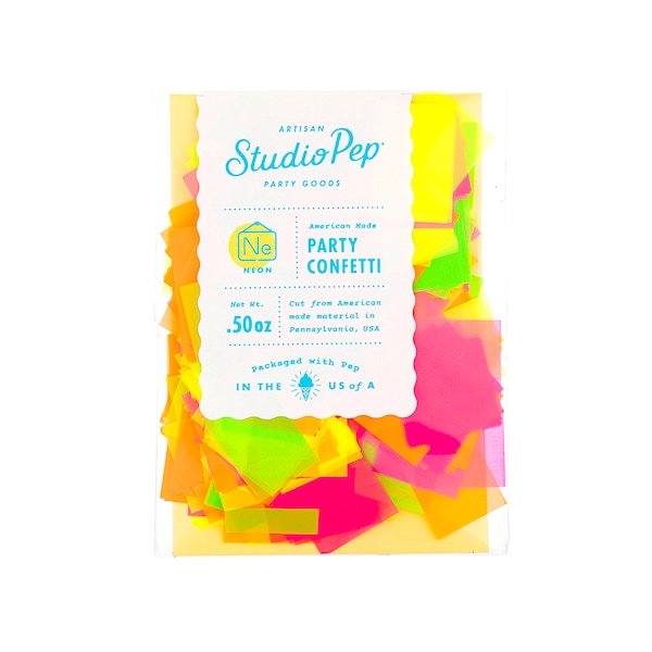 Neon Confetti, 80s party decorations, Black Light Party