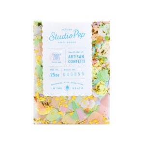 Confete Pastel do Dia dos Namorados, Confete Coração - Confete em Forma de Coração, Feito à Mão com Happiness® nos EUA - Call Me Confetti