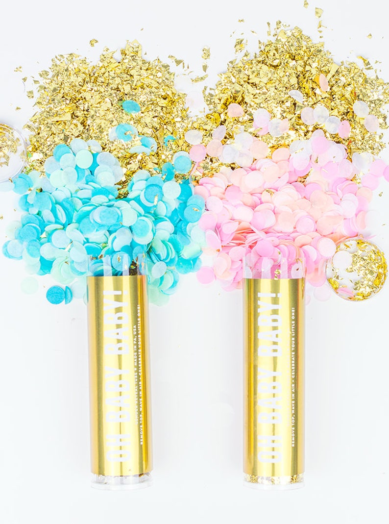 Gender Reveal Popper Confetti Etsy