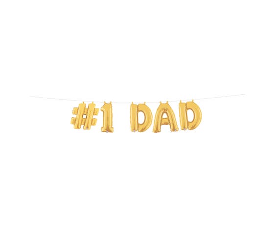 Fathers Day Banner, Fathers Day Party, #1 Dad Banner, Fathers Day Balloons Il_570xn