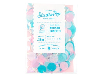 Gender Reveal Ideas, Gender Reveal Party Decorations, Gender Reveal Confetti, Pink Blue Party Decor - Cotton Candy Confetti
