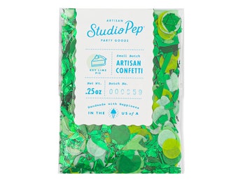 Key Lime Pie Confetti - Handmade with Happiness® in the USA - Green Confetti - Mix & Match Confetti