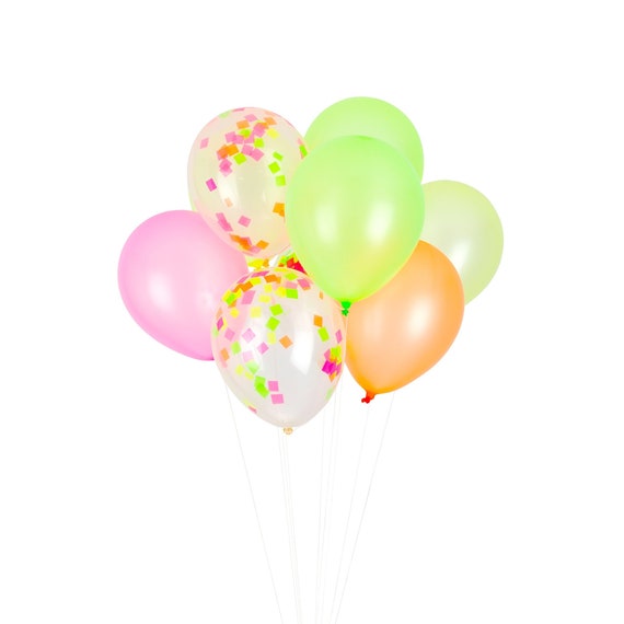 Neon Party Decorations, Neon Balloons, Neon Birthday Decor Il_570xn