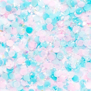 Gender Reveal Ideas, Gender Reveal Party Decorations, Gender Reveal Confetti, Pink Blue Party Decor Cotton Candy Confetti image 1