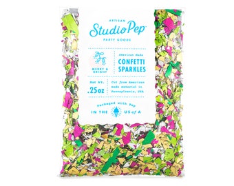 Merry & Bright Confetti - Packaged with Pep in the USA - Christmas Party Decor - Christmas Cookie Decorating Party - Holiday Party Decor