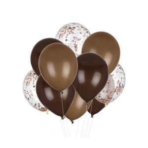 Ahornsirupballons (12 Luftballons) - Handgemacht mit Happiness® in den USA - Braune Luftballons - Football Super Bowl Party - 11 Zoll Ballons