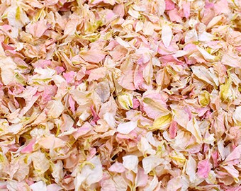 Pink Flower Petals, Flower Confetti Bulk, Biodegradable Confetti, Wedding Confetti - Blushing