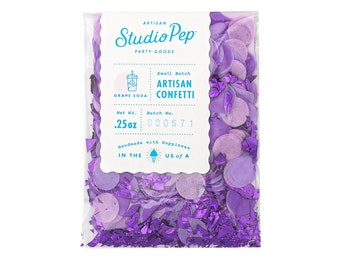 Grape Soda Confetti - Handmade with Happiness® in the USA - Purple Confetti - Mix & Match Confetti