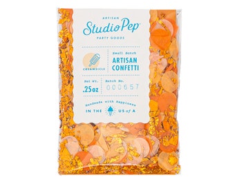 Creamsicle Confetti - Handmade with Happiness® in the USA - Orange Confetti - Mix & Match Confetti