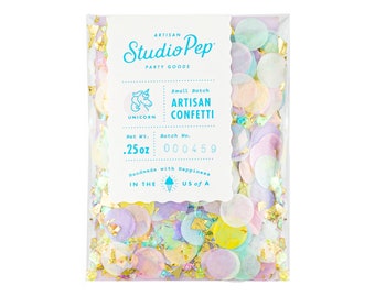 Unicorn Confetti - Handmade with Happiness in USA - Unicorn Party Decorations, Unicorn Party Confetti