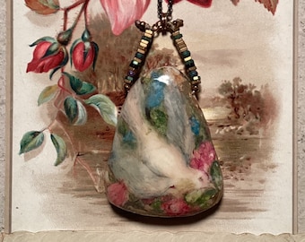 Messenger of Love Painted Pendant