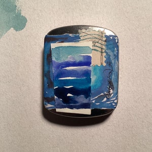 Set of 6 EMA Blue Handmade Watercolors