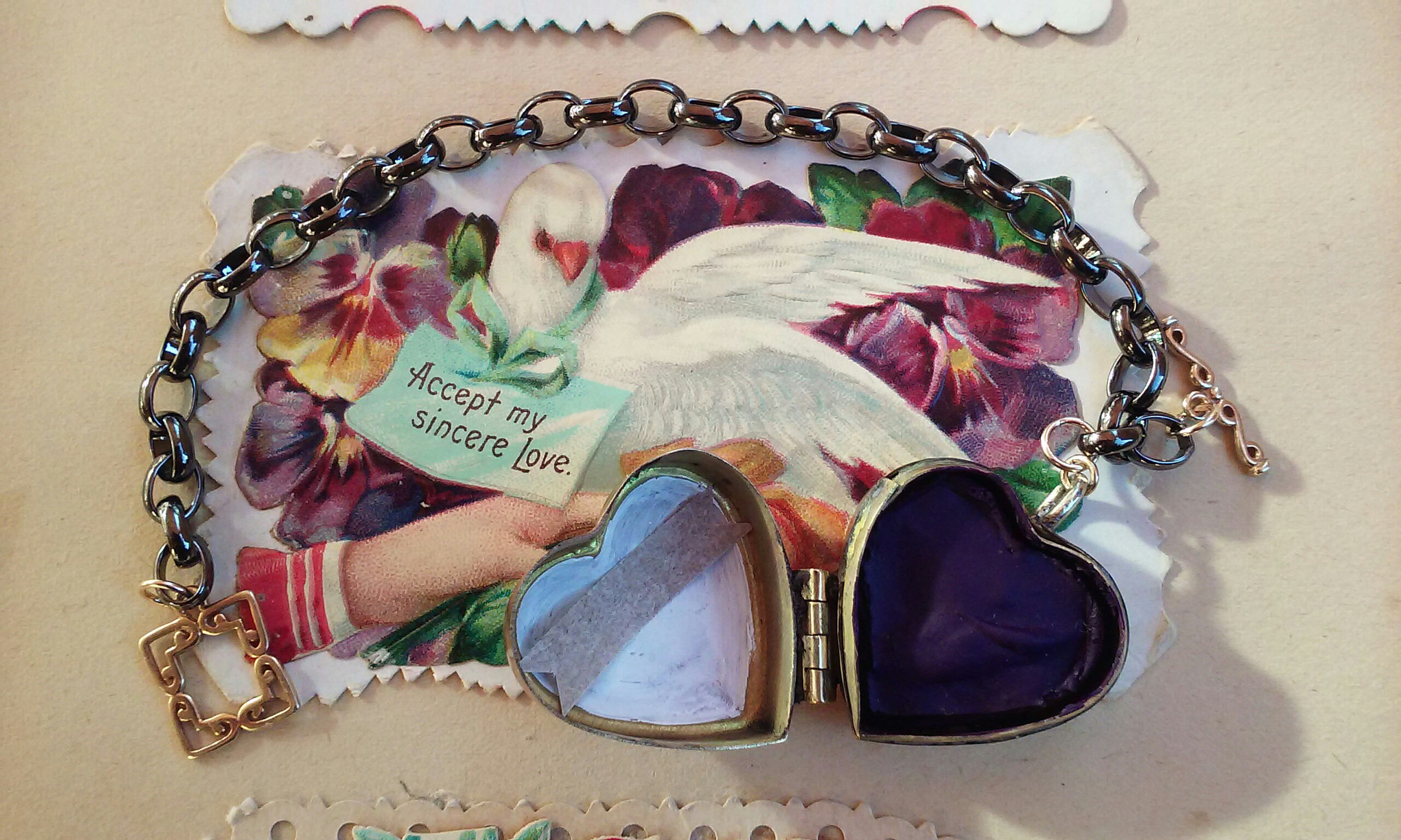 Watercolor Paint Bracelet With Caldera Violet Pigment