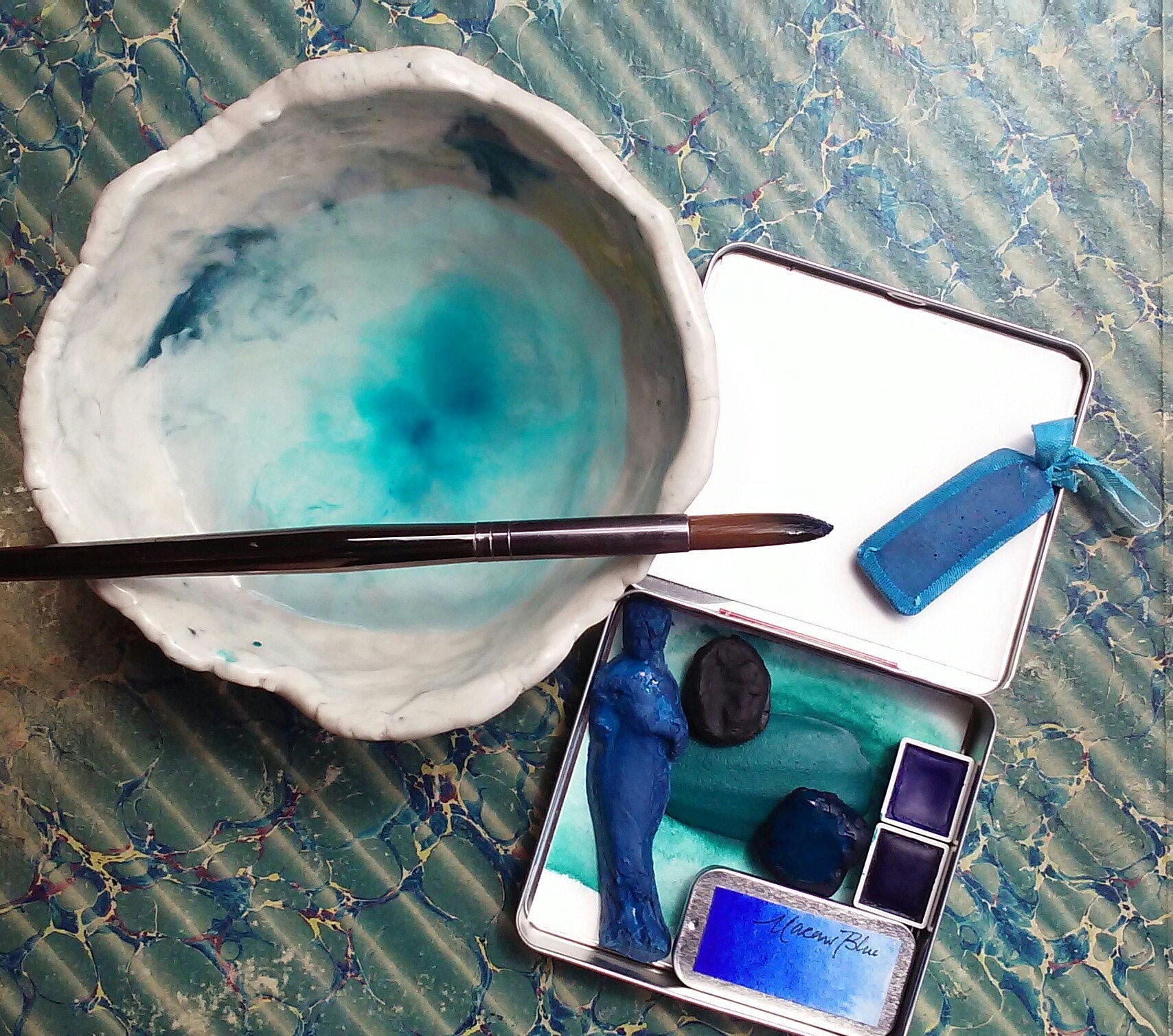 An Artists Clay Bowl