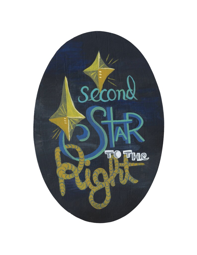 Second Star to the Right Print | Etsy