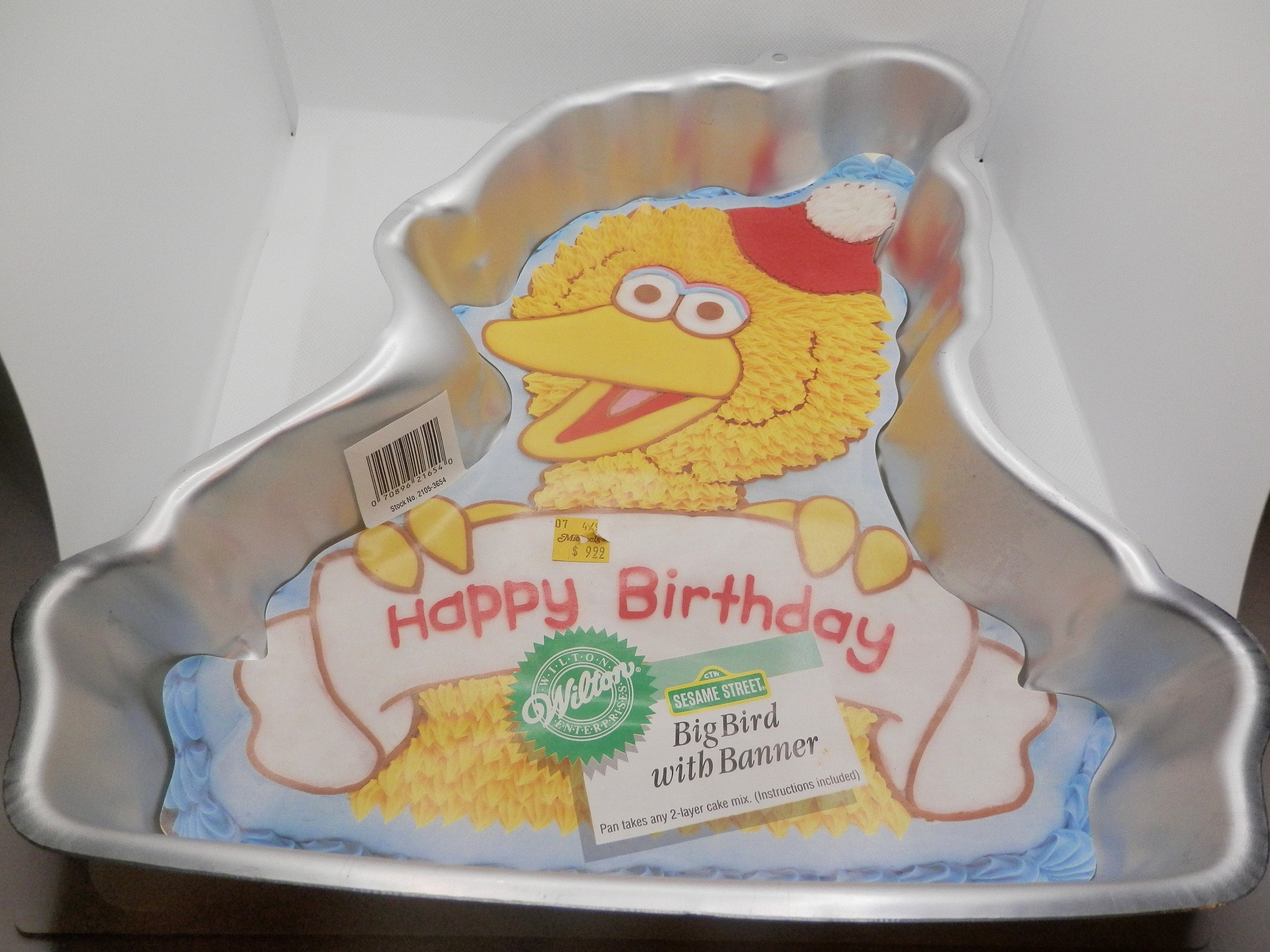 Wilton Big Bird With Banner Sesame Street Cake Pan Made in Korea 2105 3654 Etsy