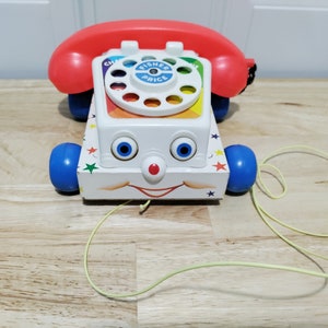 Vintage Fisher Price  Chatter Phone 747 made in the USA 1967-1985 # FPT2488
