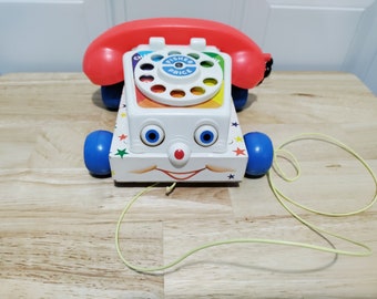 Vintage Fisher Price  Chatter Phone 747 made in the USA 1967-1985 # FPT2488