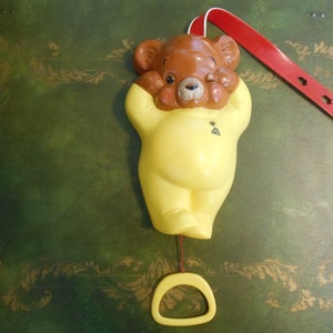 Fisher Price Teddy Bear Musical toy for baby crib number #450 made in 1981-1983