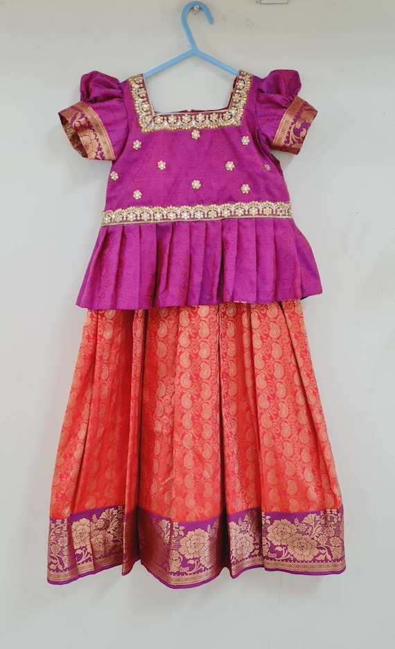Silk skirt and top for babies sales