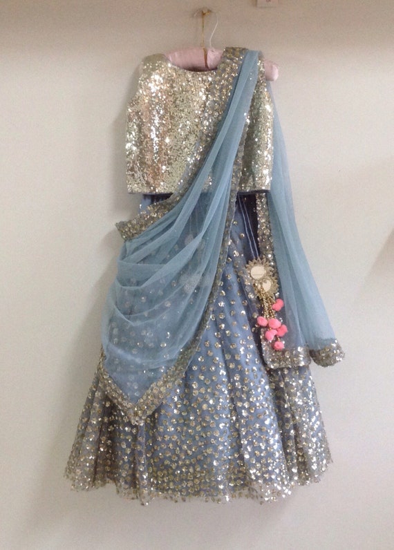 Sequin blouse lehenga hotsell