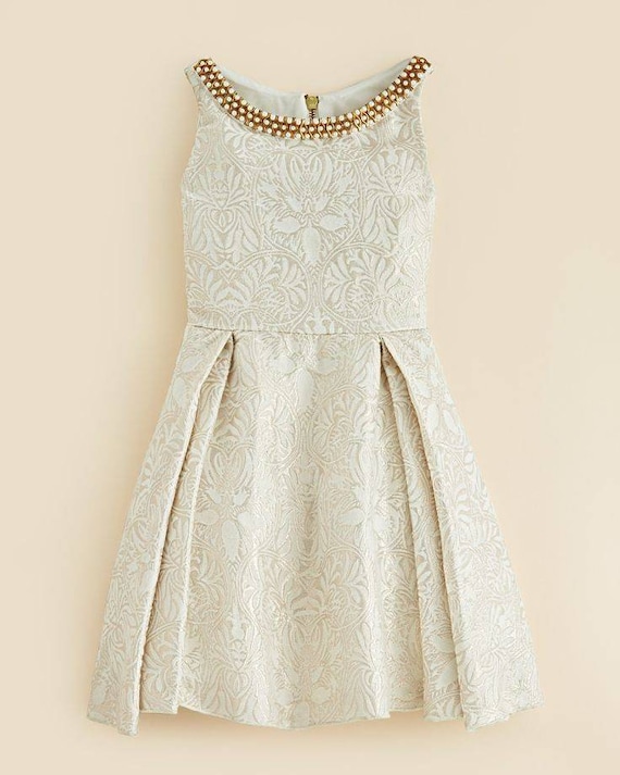 White brocade deals suit
