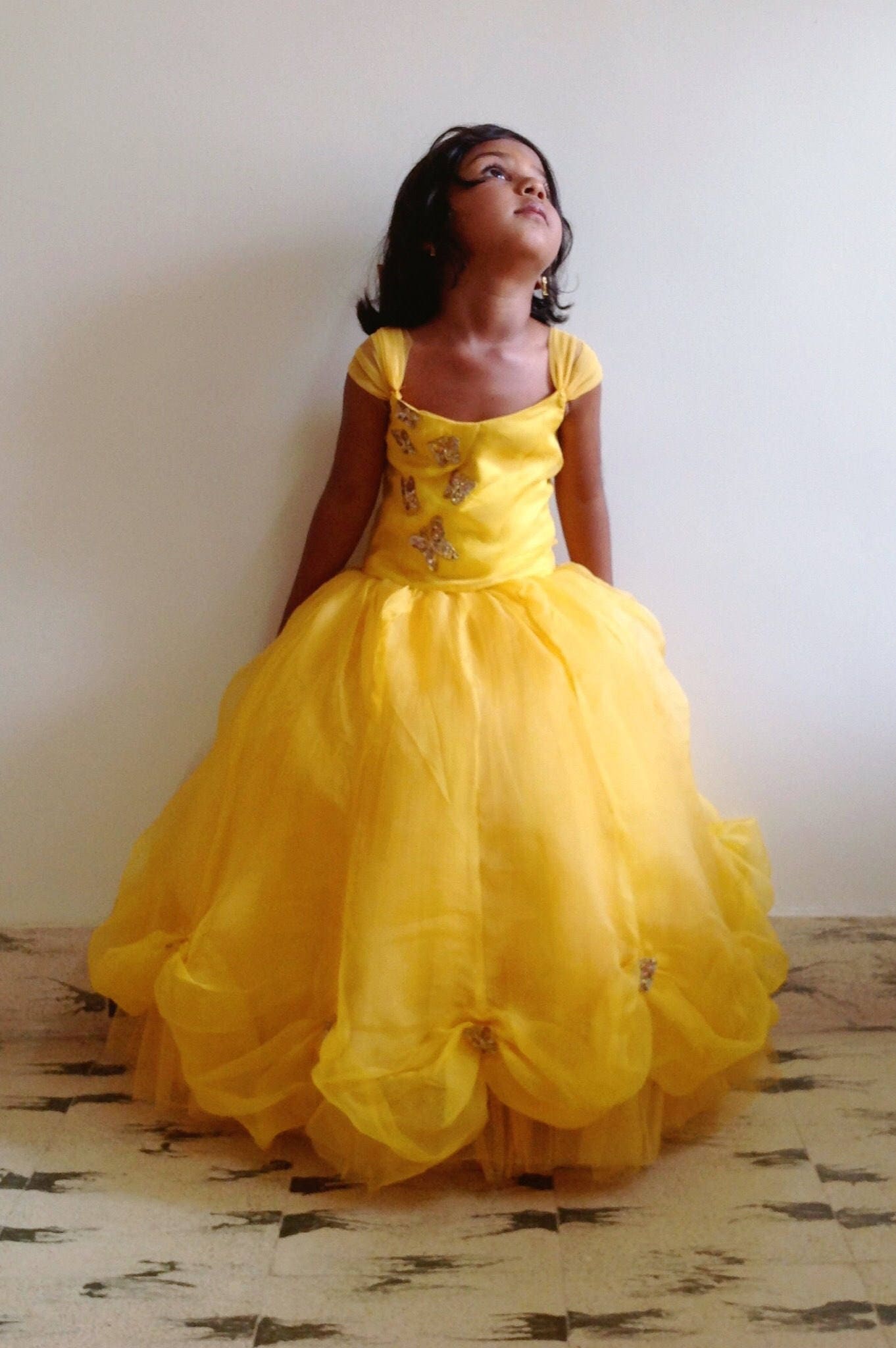 Belle Yellow Ball Gown Available in Adult Sizes With Hand Etsy