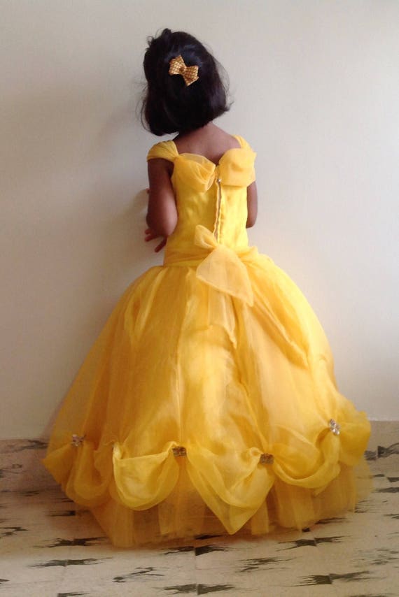 Belle Yellow Ball Gown Available In Adult Sizes With Hand Etsy