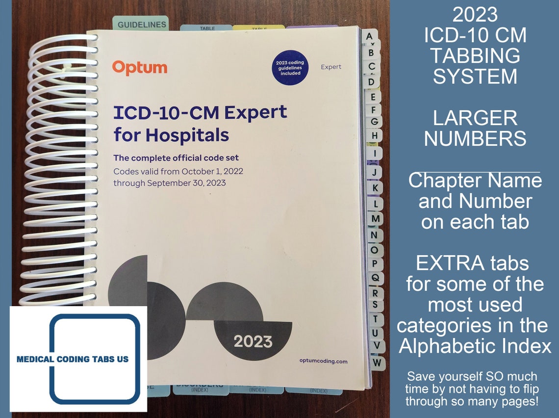 Medical Coding Tabs for 2023 ICD10 CM book is NOT Included Etsy