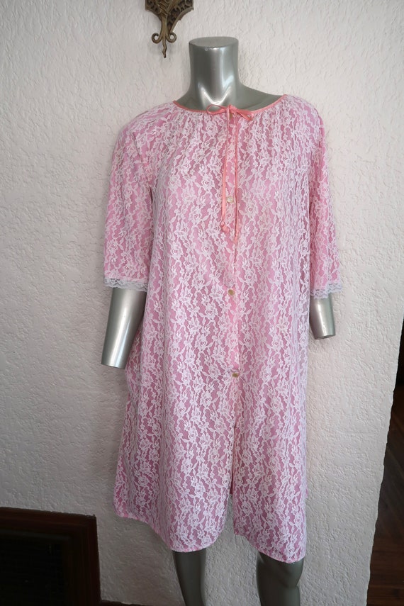 Vintage Double Layer Robe By Glencraft Lingerie