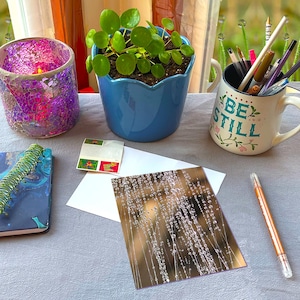 Dancing Dew Drops Poetry of Nature Card - DROP FALLS