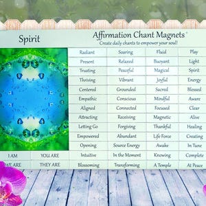 Magneti per affermazioni spirituali / Poesie da frigorifero per la crescita dell'anima / Mindfulness / Kit di parole magnetiche / Per la meditazione